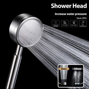 304 Stainless Steel High Pressure Shower Head with Hose Set Bathroom Handheld Shower Head with Filter Faucet Bath Shower Water Saving Rainfall Spa Copper Core Shower Pipe