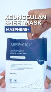Masphere Mask 1Box isi 4pcs - Skin  Barrier & Hydrating Essence  Sheet Mask - Masker wajah Menghaluskan & Mencerahkan
