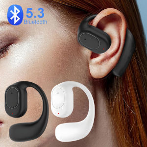 Motorcycle Bluetooth Headset 5.3 Ear-hook Left Ear Stereo Noise-Cancelling Sport Headsets