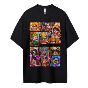 Bandai | ONE PIECE Animation Derivatives Printed Short Sleeve T-Shirt Mens and Womens 2026 Summer New Fashion Casual Cotton Popular