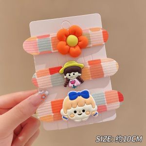 Cartoon Hairline Stickers Childrens Hair Tidying Magic Wand Baby No-Hair Damage Hair Accessories Girls Cute Back-of-Head Hair Clip
