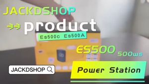 500W 445Wh 100000mAh ES500A Portable Outdoor 1000W Peak UPS Emergency Power Power Station JACKDSHOP