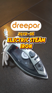 Dreepor Irons Portable Iron for clothes Garment Iron Flat/Dry Iron Portable Handheld Iron 1600W Fast Wrinkle Removal 5-Gear Adjustable Temperature