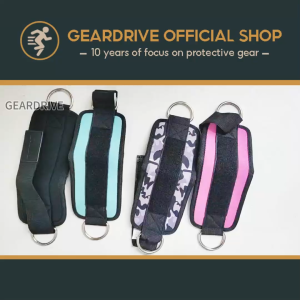 GEARDRIVE Ankle Strap for Cable Machine - Fit with Premium Padding Glute Arm Kickback Ankle Strap Ankle Cable Straps for Workout Booty Workout Leg Extension Hip Abductors