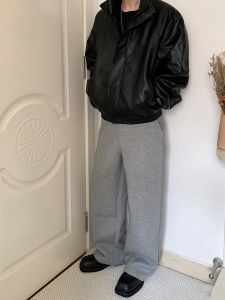 Loose Wide Leg Sweatpants Autumn Winter Drapey Comfortable Casual Trousers CleanFit Fashionable Cotton Blend Youth Leisure Pants