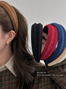 Fashionable Velvet Hairband Womens Wide Edge Daily Wear Hair Ties Raised Design Sensation Headband Hair Accessories