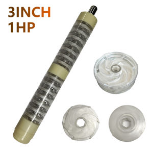 POM Plastic Impeller Guide Vane Stainless Steel Impeller Pump Impeller Rotor Assembly Accessory for Deep Well Pump