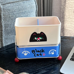 กล่องเก็บแปรงแต่งหน้าแบบแยกช่องความจุขนาดใหญ่ ระบายอากาศได้ดี สำหรับนักเรียน หอพักนักเรียน โต๊ะแต่งหน้า กล่องเก็บเครื่องสำอาง