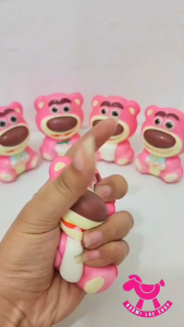 Mainan Beruang Lotso pink mainan Squishy lotso Mainan lotso Stroberi Squishy Anti Stres
