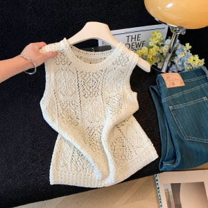 CHOEFULYN | Lace Floral Hollow-out Light Breathable Tank Top