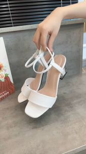 Sandal nữ gót vuông bọc mika thiết kế da hạt sần cào 5Cm & 7Cm Xưởng Giày Nhà Bèo Sandalhat