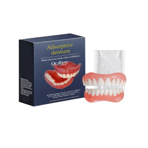 oralhoe | Soft Denture Reline Kit Perfect Fit Easy Use Teeth Upper And Lower Dentures Full Set Portable Natural Dentures False Teeth Sets