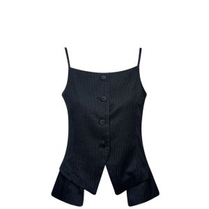 VKSOD | Stylish Minimalist Fitted Sleeveless Slimming Versatile Loose Outfit Set
