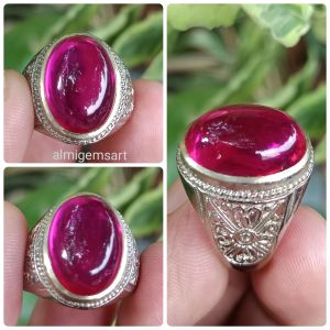 cincin permata merah siam rosse top Quality