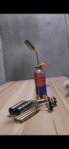 ติดตามถังแก็สทรงกระบอกวาล์วลมพองถังแก๊ส: Brazing Gas Torch ช่างแอร์ เชื่อมท่อแอร์ เชื่อมท่อทอแดง สำหรับเครื่องมือที่ต้องเชื่อมต่อไป