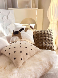 Creamy and Retro Style Throw Pillow Cover Extra Soft