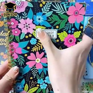 Daily Weekly Monthly Planner A5 2025/ Buku Catatan A5 Bahasa Inggris 2025 Coil Diary Agenda Planner