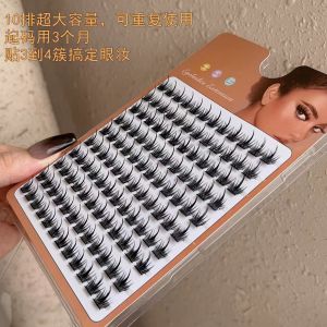 Large Capacity 10 Rows 150 Clusters! Lodo Lo Duppa Peak Wheat Spike Small Devil False Eyelashes Book Lazy Person Trilogy