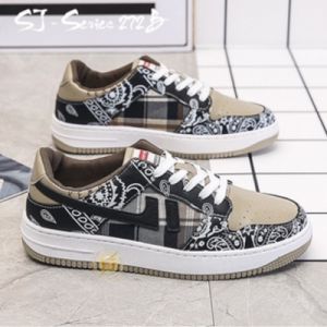 [MONA] Sepatu Sneakers Pria Trendy Model Batik Tali Rendah Casual - 272 B