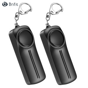 Brifit Personal Alarm for Women 130dB Rechargeable Safesound Security Alarm Siren Emergency Alert Key Chain with LED Light for Women Kids and Elders 女性安全警报器