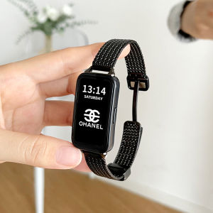 Huawei Band Metal Magnetic Absorption Bracelet for Watch 7 8 9 NFC Wristband New Summer Honor Intelligent Sports Watch Girls High End Replacement Band