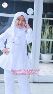 Setelan Baju Muslim Anak Peremupan Usia 3-8 Tahun / Baju Muslim Anak Bordir Terbaru dan Terlaris