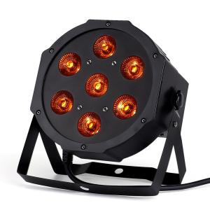 7X18W LED Flat SlimPar RGBWA UV  Light 6in1 LED DJ Wash Light Stage dmx light  Stage lighting led light