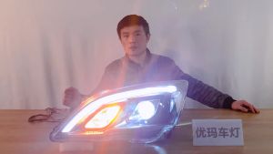 Honda CRV Headlight/2007-2011 Model/3rd Generation/Headlamp/LED/Pair/Front Light/Bumper Light/Head Light 2013 2014 CR-V