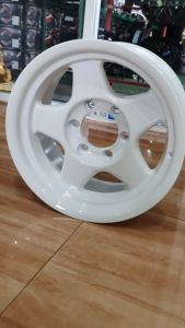 ล้อสีขาว ล้อแม็กขอบ 16 ฺBradley 16x8 6h 139.7 CB106.1 ET0 Color WH งานไทย SSW แข็งทนทาน 6 วัน ราคา 2 วง แถมจุกซิ่งอย่างดี