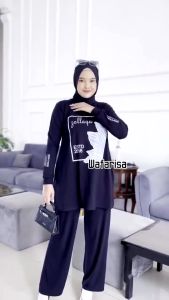 Baju Atasan Wanita Terbaru Ansa Tunik Kaos Katun Combed 24s S M L XL XXL 3XL Tunik Jumbo Kekinian