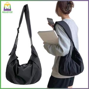 MOJOYCE ถุงกระเป๋าสะพายไหล่ข้างหนึ่ง สตรี ผ้านายลอน ความจุมาก สไตล์สั้นๆ รูปร่างโซ่ ปิดซิป