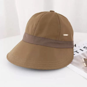 Mũ Lưỡi Trai Rộng 2025 Phong Cách Mới Cho Nữ Mùa Hè Nhanh Khô Có Thể Điều Chỉnh Che Nắng Mũ Lưỡi Trai Thời Trang Màu Khối