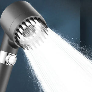 2026 Hot 3-Mode Adjustable High Pressurized Filter Shower Head with Massage Brush Rain Faucet - Bathroom Shower Accessories