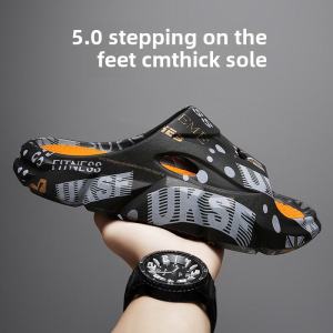 Summer Youth Coconut Slippers Thick Bottom Anti-Slip Beach Sandals Breathable Flat Heel Rubber Outsole Korean Style Slip-On Shoes