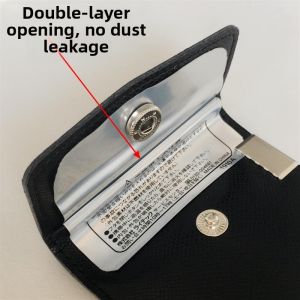 Travel Ashtray Leather Sealed Pocket