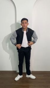 Jaket Baseball Pria Varsity Distro Dewasa