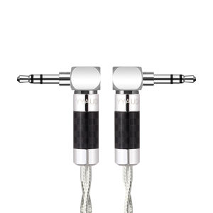 YYAUDIO HIFI Sterling Silver 3.5mm Cáp Âm Thanh Aux Dành Cho Điện Thoại Di Động Máy Tính Để Bàn Âm Thanh Nổi Trên Ô Tô MP3 - Đầu Nối Âm Thanh Độ Trung Thực Cao
