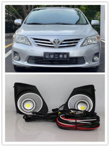 LED Fog Lights Assembly For Toyota Corolla 2011 2012 2013 Front Bumper Fog lamp Replacement Angel Eye Daylight Accessories Kit