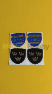 Sticker Resin Emblem Volvo Royal: Aksesoris Mobil Volvo Elegan