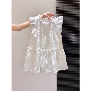 V.C.I | Design Sweet Ruffled Sleeveless White Shirt