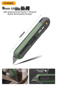 deli | Auto Retractable Safe Mini Parcel Opening Knife