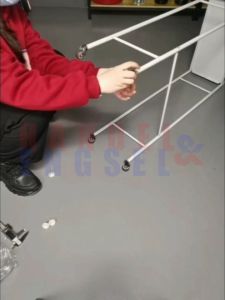 Roda Etalase Lemari PU Hitam 15 Inch Caster Roda Trolly