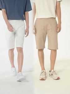 GIORDANO Men Shorts Mid Rise Lightweight Comfort Stretch Shorts Solid Color Simple Pockets Summer Fashion Casual Shorts 13103231