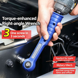 Heavy Duty Pneumatic 1/2 Inch Right Angle Wrench for Rotary Tiller Stubble Machine Blade Change in Tight Spaces