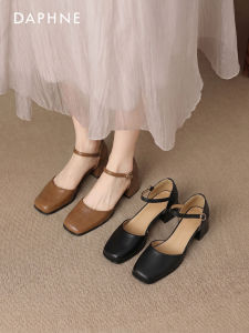 Daphne | Coarse Heel Covered Toe Womens Sandals