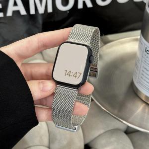 [SG Stock] Strong Magnetic Watchband/Foldable Strap for Apple Watch Series Ultra/11/10/9/8/7/Se/6/5/4/3/2/1.49/46/45/44/42mm&41/40/38mm