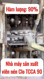 25Kg Viên Nén Clo TCCA 90 Khử Trùng Bể Bơi Loại Bỏ Rong Rêu Vi Khuẩn Cho Bể Bơi Và Thủy Sản