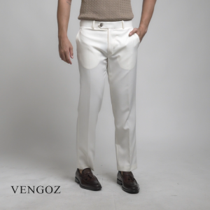 VENGOZ Celana Pria Regular Fit Pedro Trousers - Off White