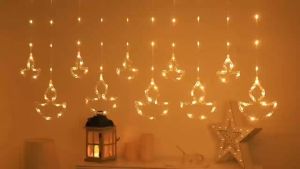 5m Deepavali Decoration Fairy lights in colorful Lamp 220V Connectable Curtain led light strip for room decor 2024 Leather thread light