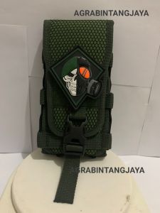 SARUNG HP PINGGANG LOGO TACTICAL WADAH HP TACTICAL POUCH HANDPHONE PINGGANG LOGO TACTICAL TAS HP PINGGANG LOGO TACTICAL SAEUNG HP LOGO TENGKORAK